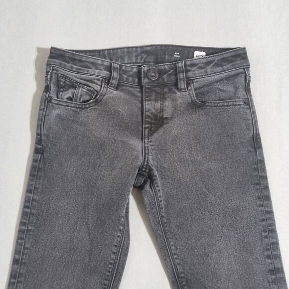 Volcom Jeans men's youth size 27X27 medium washed grey 2X4 Skinny fit jeans - Picture 2 of 15